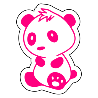 Baby Panda Sticker (Hot Pink)